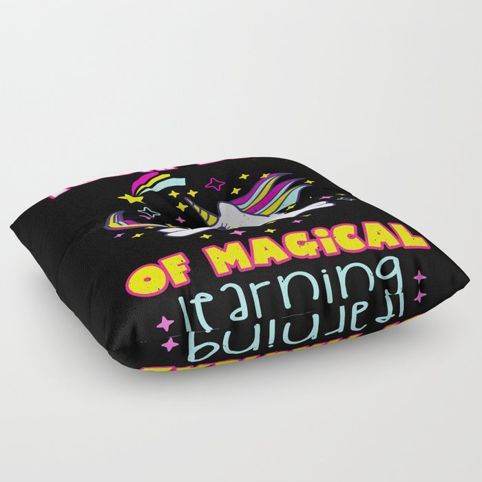 Days Of School 100th Day 100 Magical 1st Grader Floor Pillow