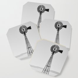 Windmill #blackandwhite Coaster