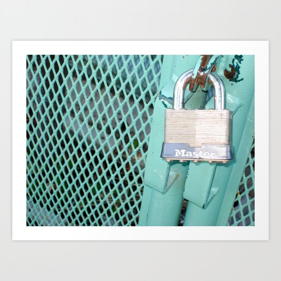 Behind Locked Gates Art Print
