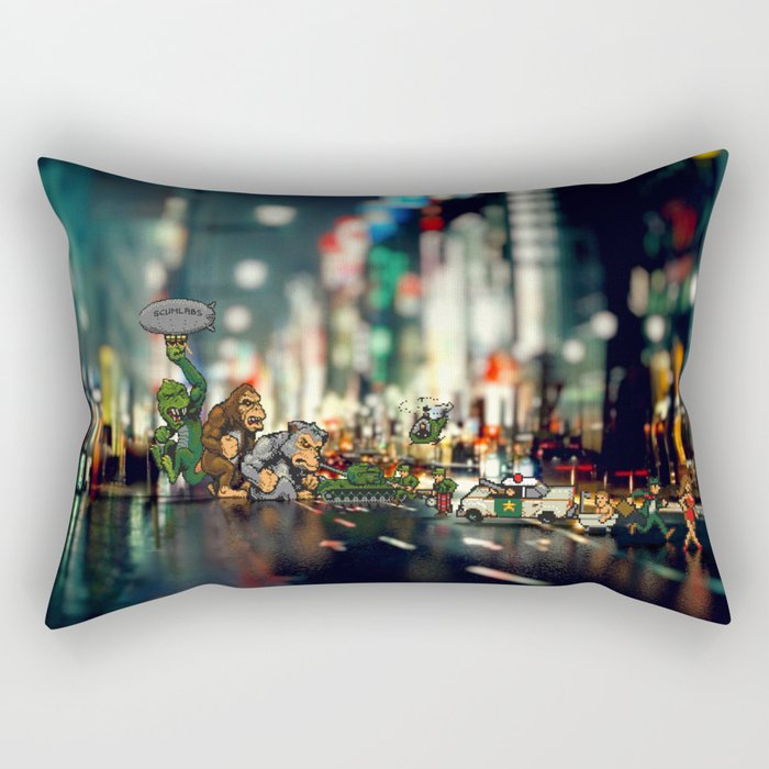 Rampage game - Pixel art Rectangular Pillow
