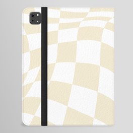 Modern Distorted Checkered Pattern iPad Folio Case