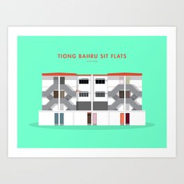 Tiong Bahru SIT Flats, Singapore [Building Singapore] Art Print