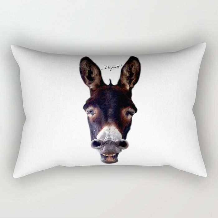 Laughing Donkey Rectangular Pillow