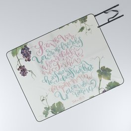 I Am The Vine You Are The Branches- John 15:5 Picnic Blanket
