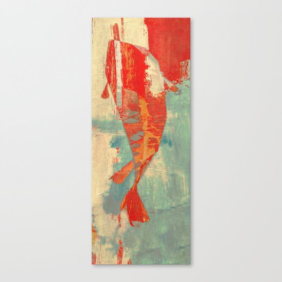 穏やかな海で泳ぐ (Swimming in Calm Waters) Canvas Print
