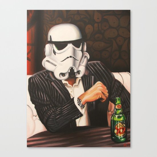 The Most Interesting Trooper in the Galaxy Canvas Print