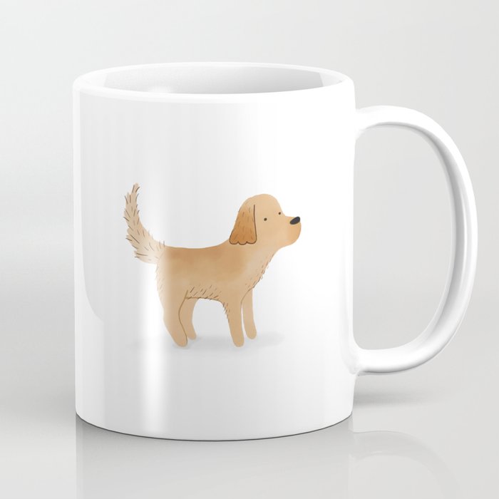 Golden Retriever Watercolor Illustration Coffee Mug By Keatonnugent Society6