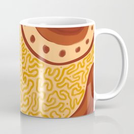 mustard and ketchup abstract pattern Coffee Mug