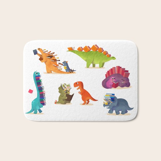 BOOK DINOSAURS Bath Mat