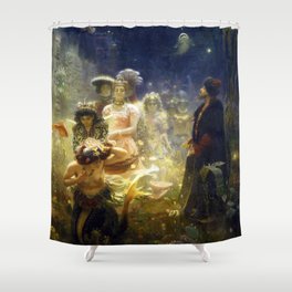 Sadko in the Underwater Kingdom by Ilya Repin (1876) Shower Curtain