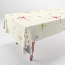 Mid Century Modern Stars 1950s Colors Tablecloth | Minimalist, Midcentury, Minimal, Holidays, Atomic, Retro, Pastel, Vintage, Christmas, Hygge 