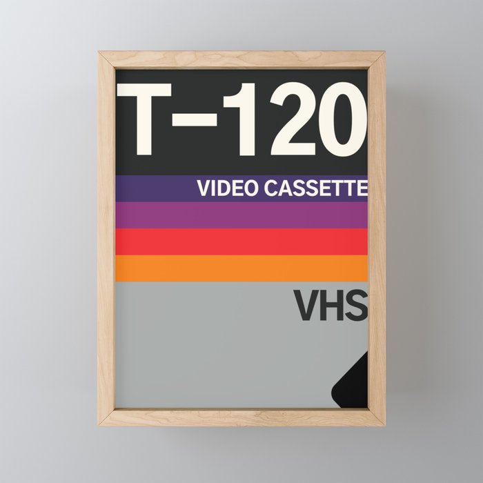 VHS TAPE Framed Mini Art Print