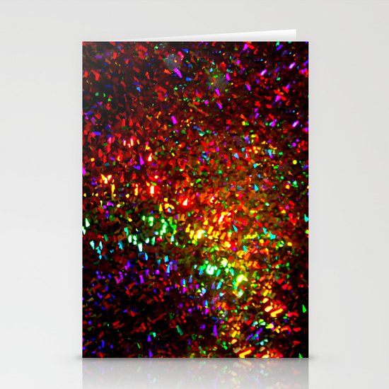Fascination in gold-photograph of colorful lights Stationery Cards