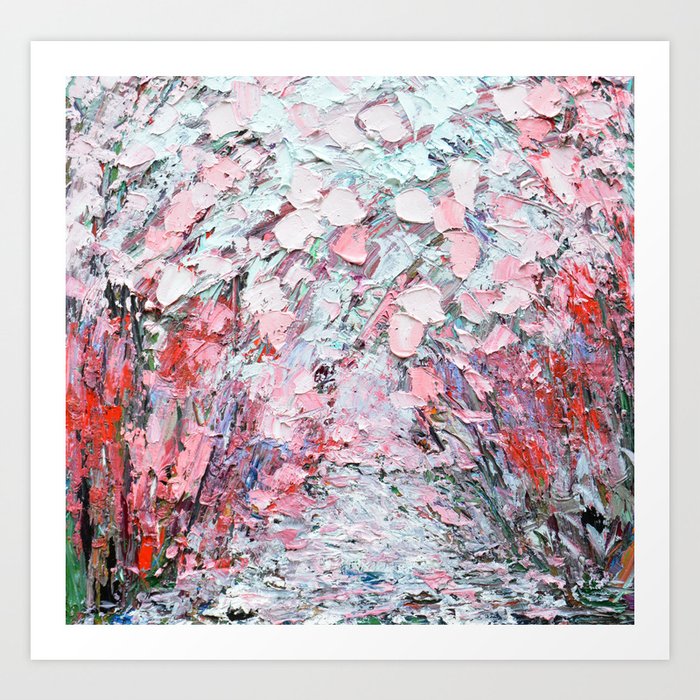 Sakura Path Art Print