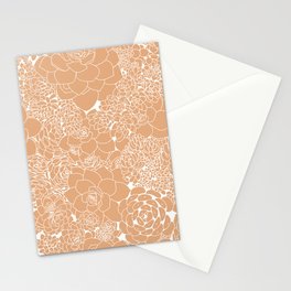 Succulents Line Drawing- Sandstone Stationery Card