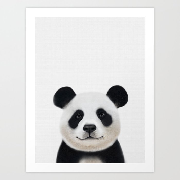 Panda Print Panda Nursery Art Nursery Decor Animal Art Baby Animals Art Print By Niki Neo Society6