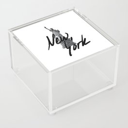 New York - Stature of Liberty - Hand-painted Acrylic Box