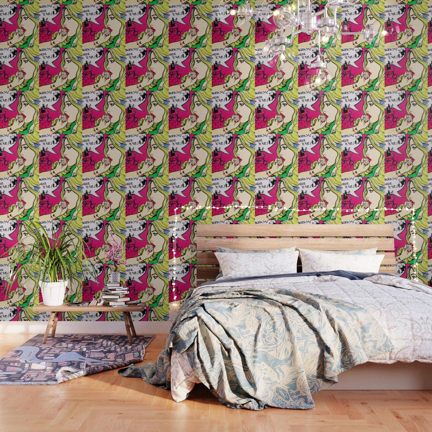 I Love Banksy Graffiti Wallpaper By Mabbatt Society6