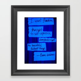 Emma Goldman Framed Art Print