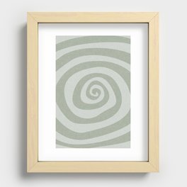 boho hypnosis - sage Recessed Framed Print