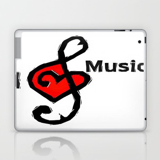 I love music Laptop & iPad Skin