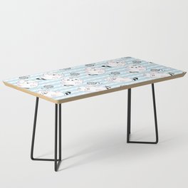 Kawaii Cute Cats Pattern Coffee Table