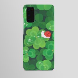 Happy lucky snail Android Case