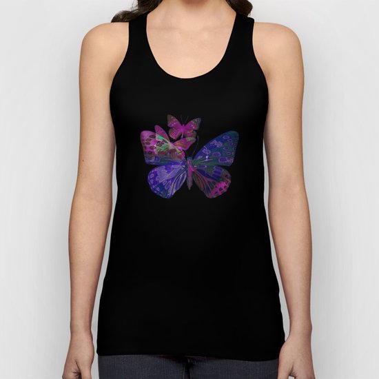 Marble Butterflies Unisex Tank Top
