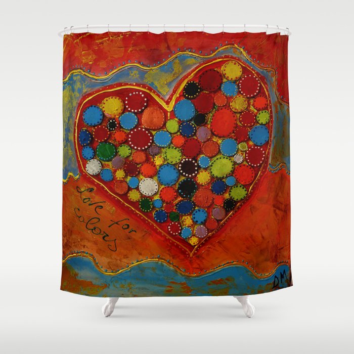 love for colors  Shower Curtain
