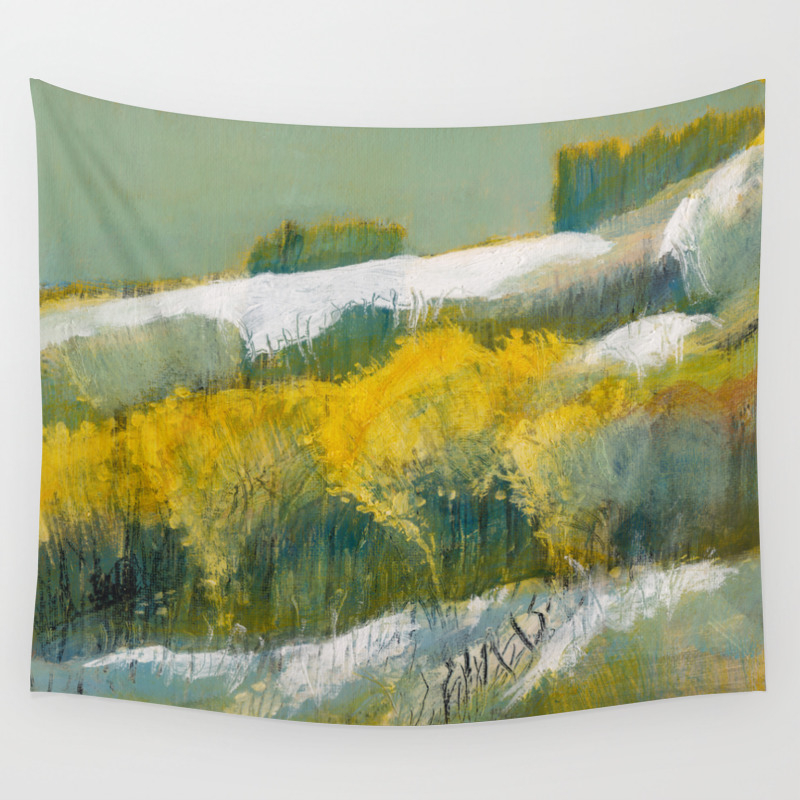 First Snow Landscape Painting Dennis Weber Shreddystudio Wall