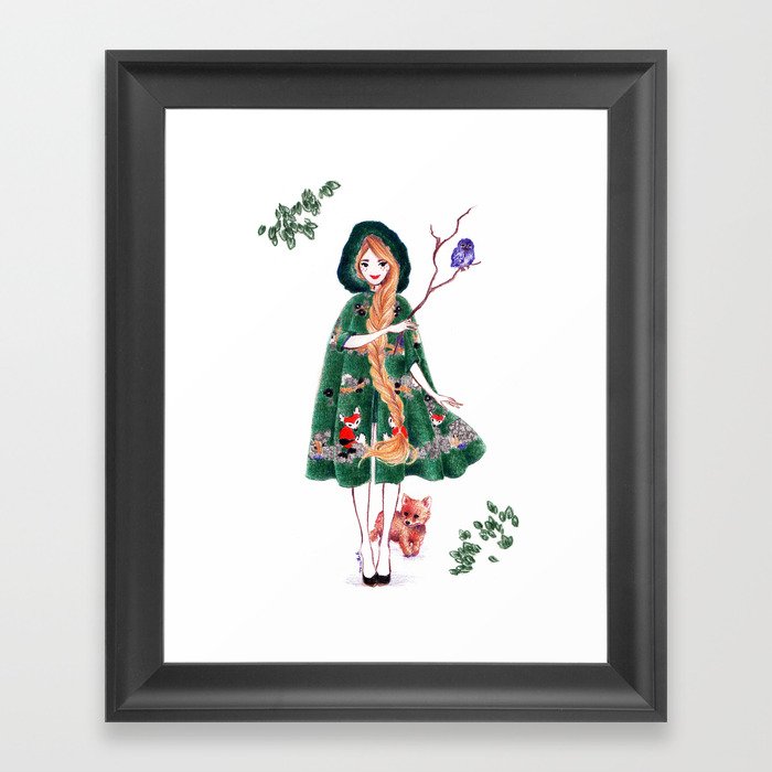 Fairy of the Woods Framed Art Print
