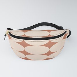 Retro Round Pattern - Brown Fanny Pack
