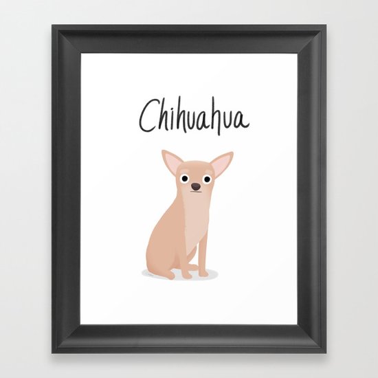 Chihuahua - Cute Dog Series Framed Art Print