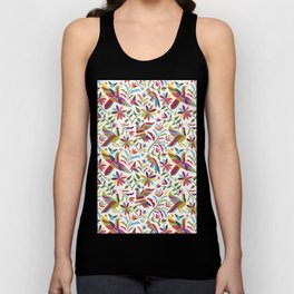 Birds Pattern in Mexican Otomi Style by Akbaly Tank Top