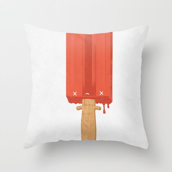 Ice Cold Killer Throw Pillow