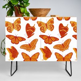 Texas Butterflies – Orange and Yellow Pattern Credenza