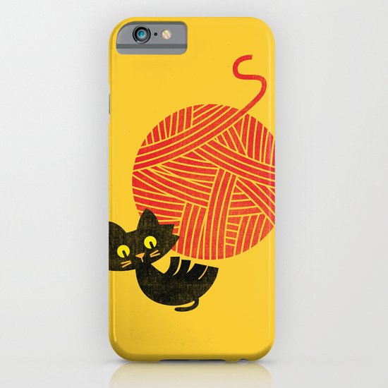 Fitz - Happiness (cat and yarn) iPhone & iPod Case