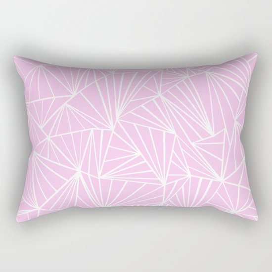 Ab Fan Pink Rectangular Pillow