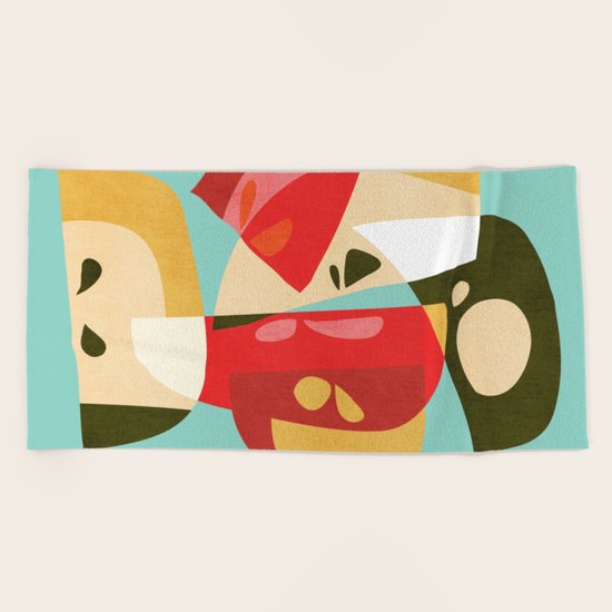 Apple Slices Beach Towel