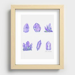 Crystals - Purple Agate Recessed Framed Print