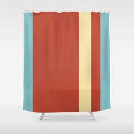 Geometric lines Shower Curtain