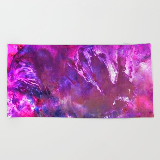 α Peacock Beach Towel