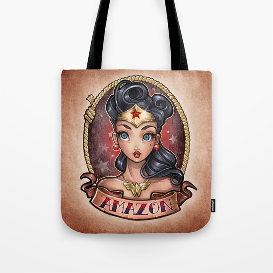 Amazon Pinup Tote Bag