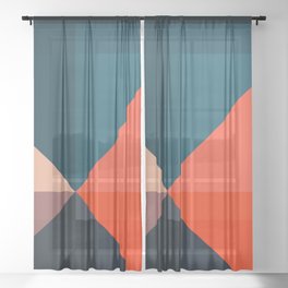 Geometric 1713 Sheer Curtain
