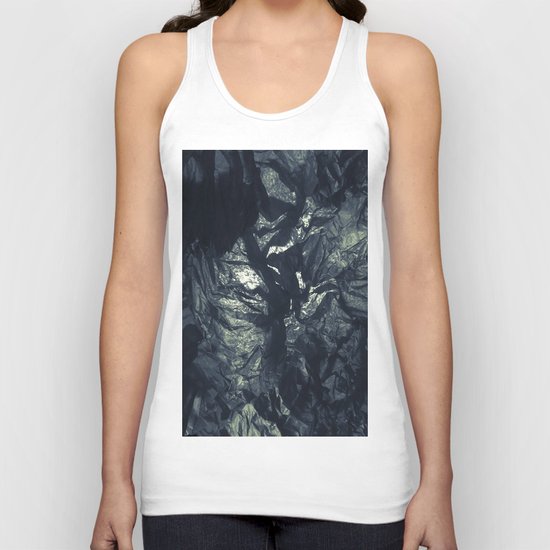 Black paper Unisex Tank Top