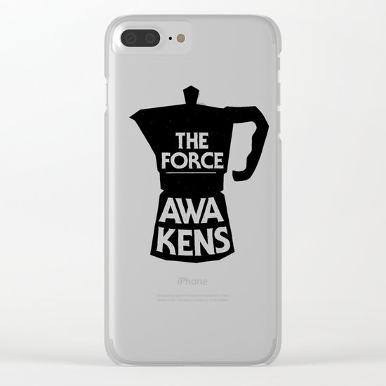 Coffee - The Force Awakens Clear iPhone Case