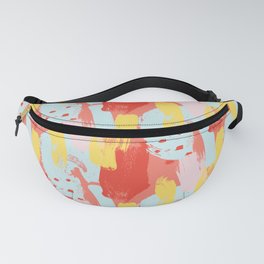 Abstract Paint Brush Stroke Fanny Pack