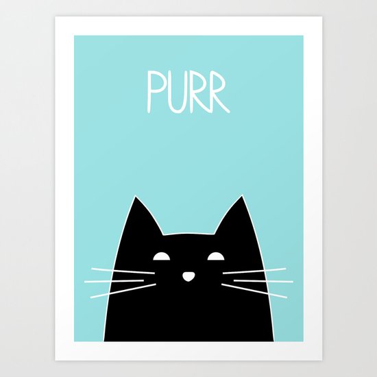 Purr Art Print