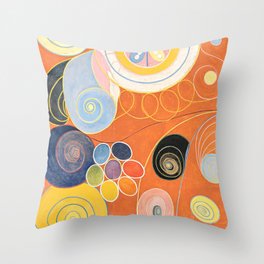 The Ten Largest No. 3 by Hilma af Klint Throw Pillow