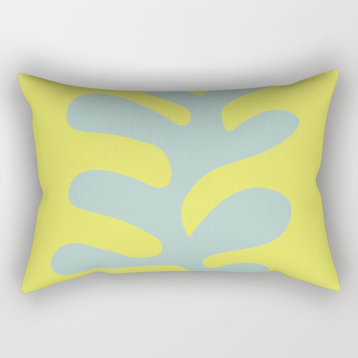 Oak Leaf — Bluegrey Rectangular Pillow